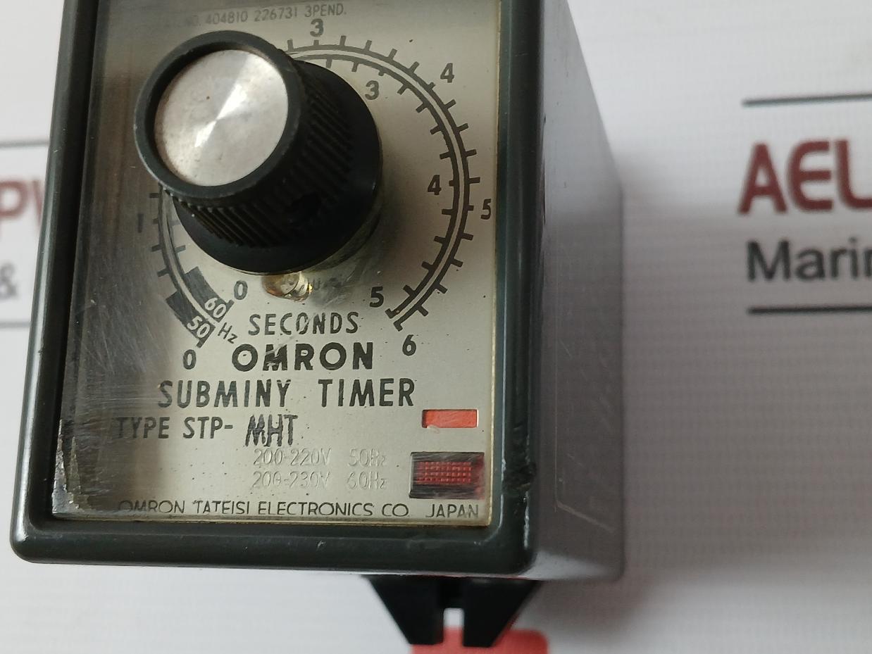 Omron Stp-mht Subminy Timer 200-220V 50Hz 6Va 0.5 Sec 482F 0-6 Sec 50Hz