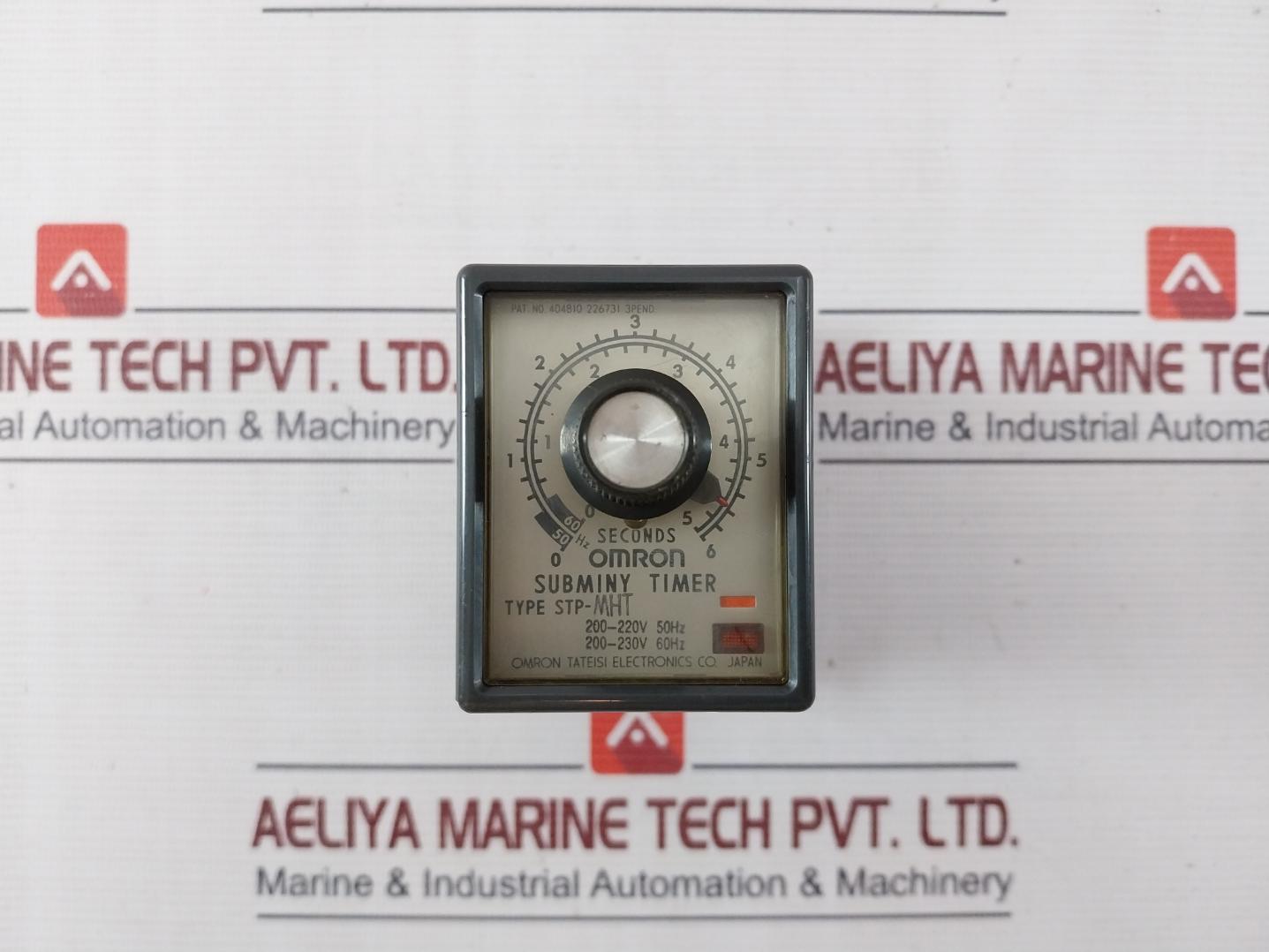 Omron Stp-mht Subminy Timer With Base 0-6Sec 250Vac 50/60Hz 0924Su 8Pfa 482G