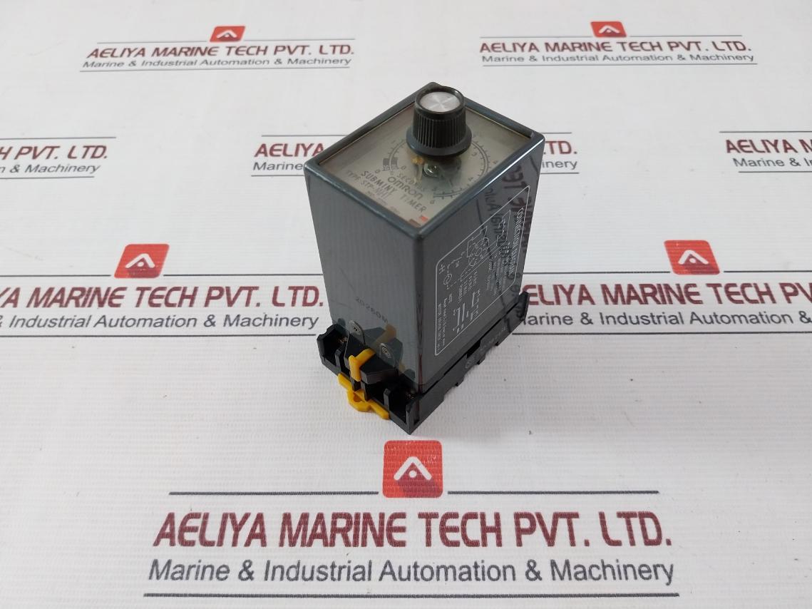 Omron Stp-mht Subminy Timer With Base 0-6Sec 250Vac 50/60Hz 0924Su 8Pfa 482G