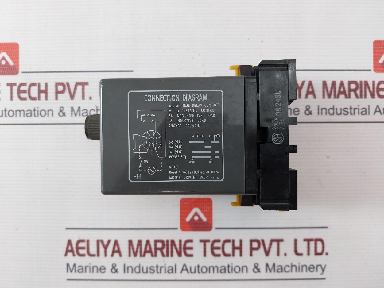 Omron Stp-mht Subminy Timer With Base 0-6Sec 250Vac 50/60Hz 0924Su 8Pfa 482G