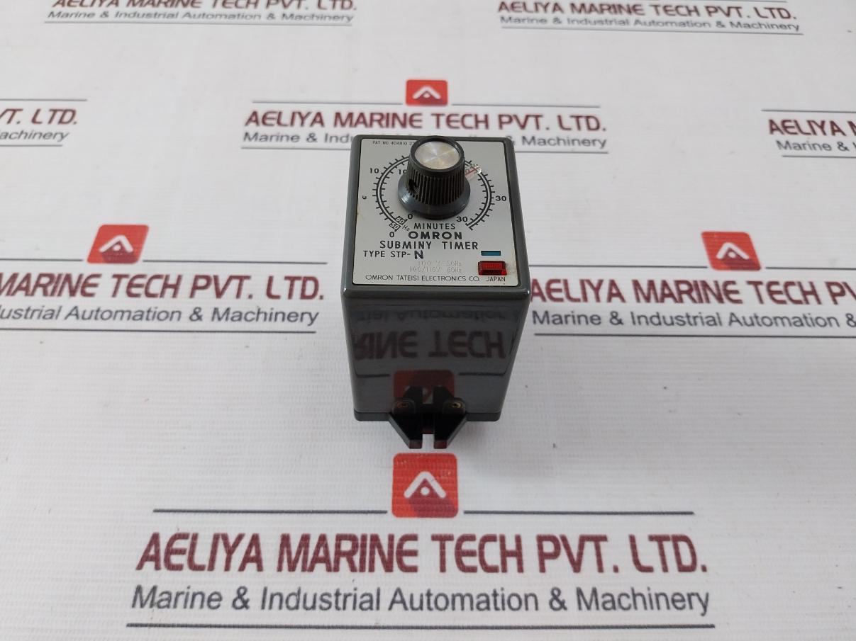 Omron Stp-n Subminy Motor-driven Timer Module 0-36 Minutes 220Vac 50/60Hz 6Va
