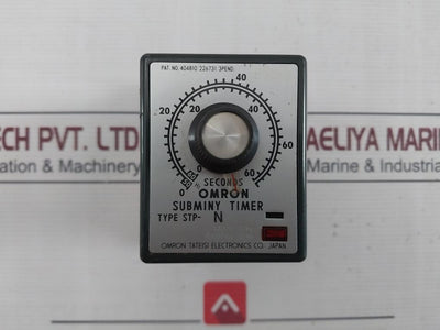 Omron Stp-n Subminy Motor-driven Timer Module 0-66 Seconds 100/110V 50/60Hz