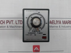 Omron Stp-n Subminy Motor-driven Timer Module 0-66 Seconds 100/110V 50/60Hz