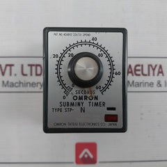 Omron Stp-n Subminy Motor-driven Timer Module 0-66 Seconds 100/110V 50/60Hz