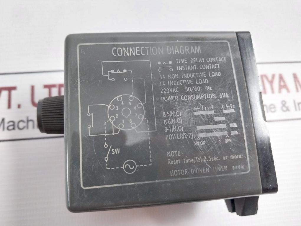 Omron Stp-n Subminy Timer 0-10 Seconds 60Hz 0-12Seconds 50Hz 220Vac 6Va