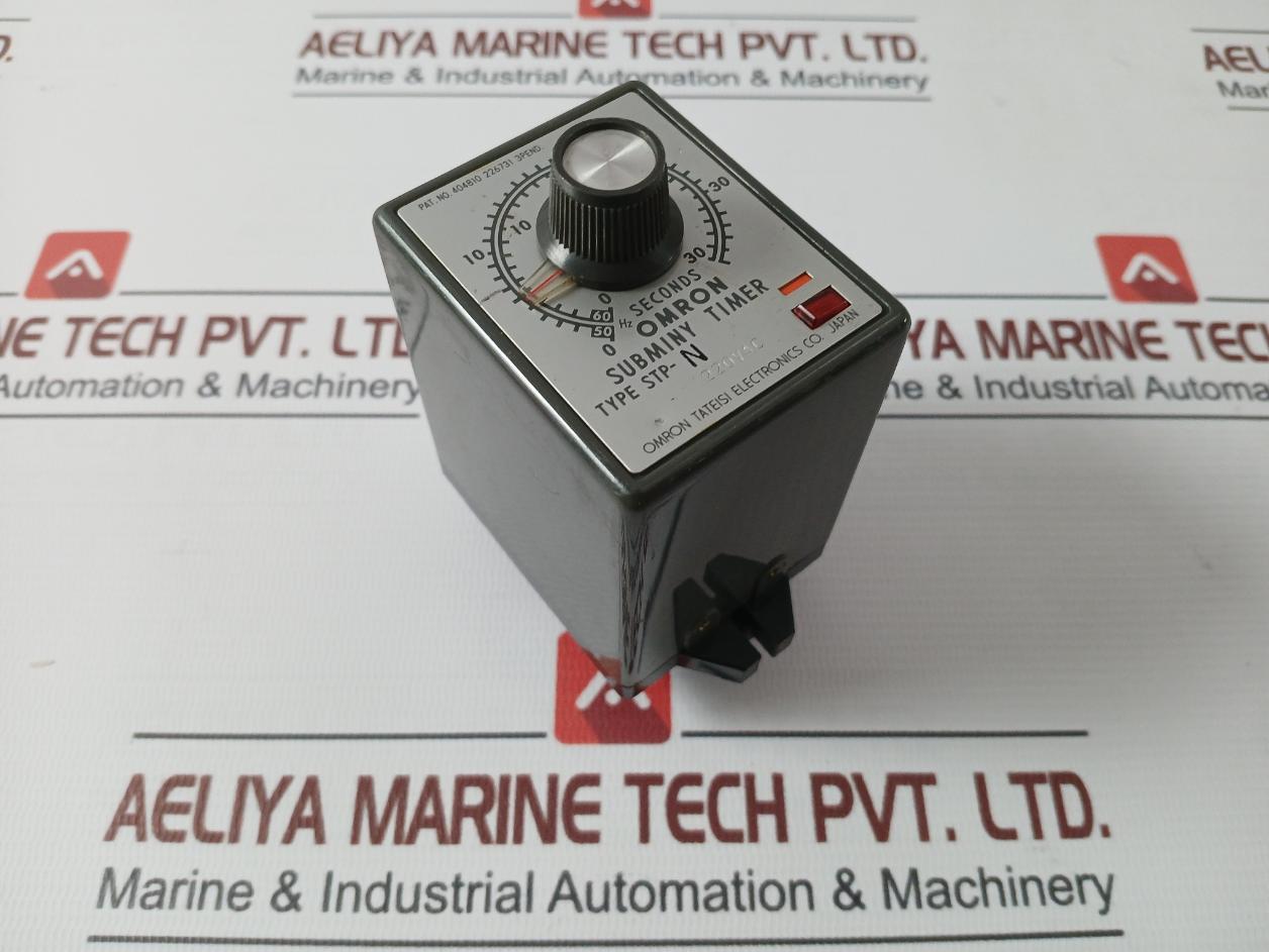 Omron Stp-n Subminy Timer 0-30 Sec 220Vac 50/60 Hz 6Va 0.5 Sec