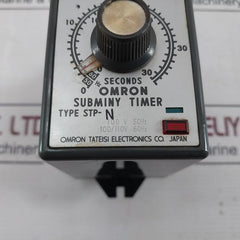 Omron Stp-n Subminy Timer 0-36 Seconds 100/110V 220Vac 50/60Hz 6Va 0.5 Sec