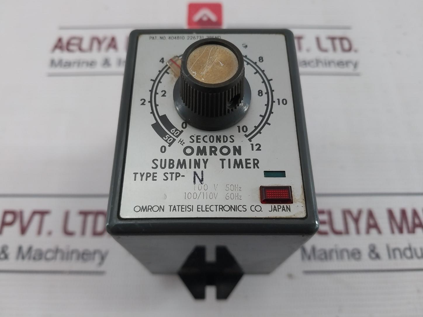 Omron Stp-n Subminy Timer 0 To 12 Seconds 100/110V 50/60Hz 6Va