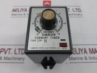 Omron Stp-n Subminy Timer 0 To 12 Seconds 100/110V 50/60Hz 6Va