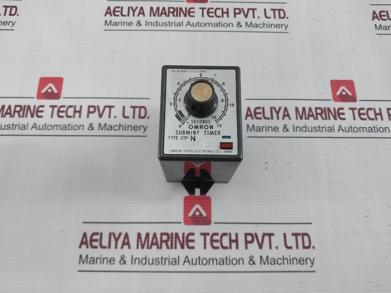 Omron Stp-n Subminy Timer 0 To 12 Seconds 100/110V 50/60Hz 6Va
