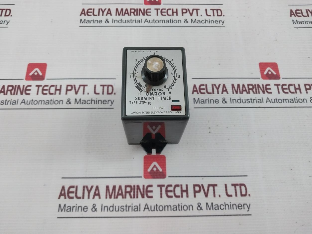 Omron Stp-n Subminy Timer 0 To 6 Seconds 110Vac 220Vac 50/60Hz