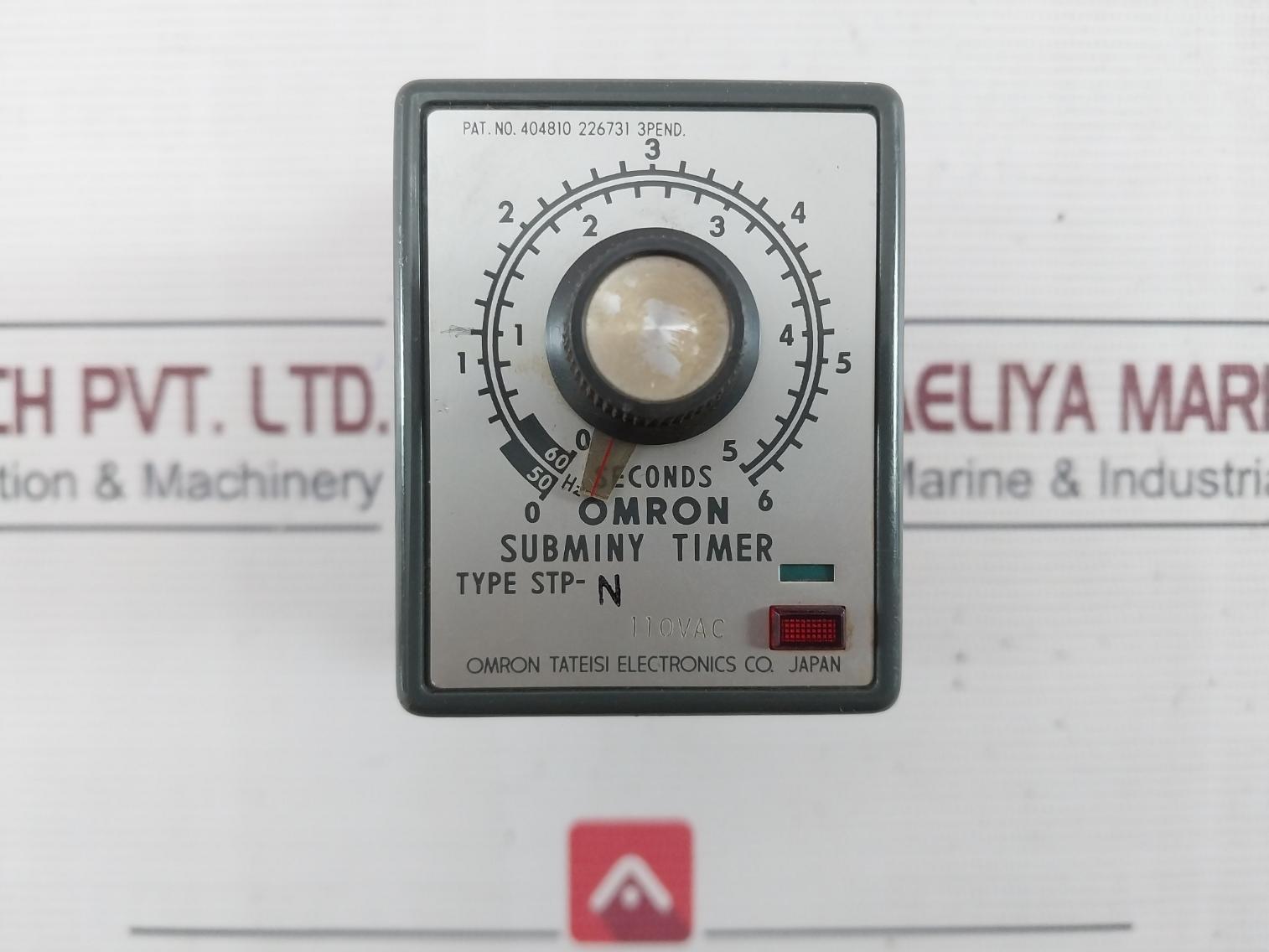 Omron Stp-n Subminy Timer 0 To 6 Seconds 110Vac 220Vac 50/60Hz