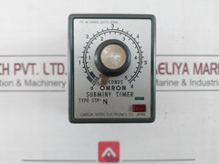 Omron Stp-n Subminy Timer 0 To 6 Seconds 110Vac 220Vac 50/60Hz