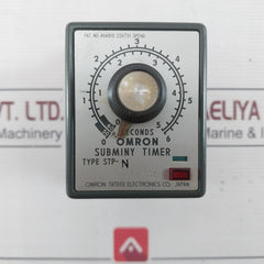 Omron Stp-n Subminy Timer 0 To 6 Seconds 110Vac 220Vac 50/60Hz