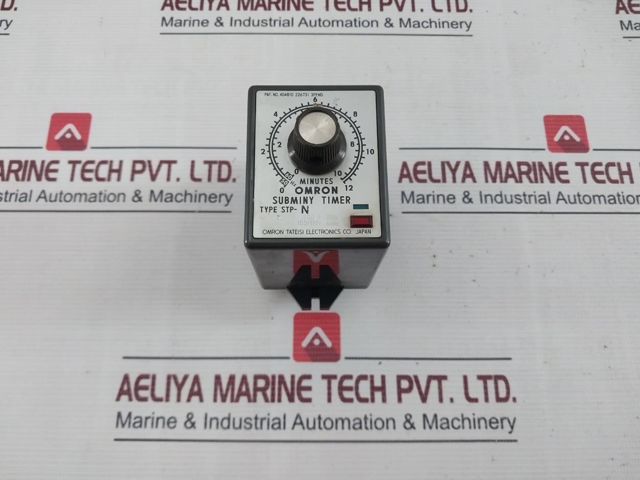 Omron Stp-n Subminy Timer 100/110V 50/60Hz 6Va 0 To 12 Seconds