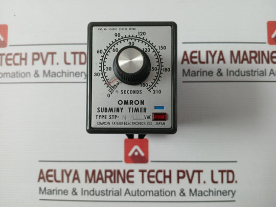 Omron Stp-n Subminy Timer 110Vac 0-210 Sec 50Hz 3A 220Vac 50/60Hz Stp-44A88L G