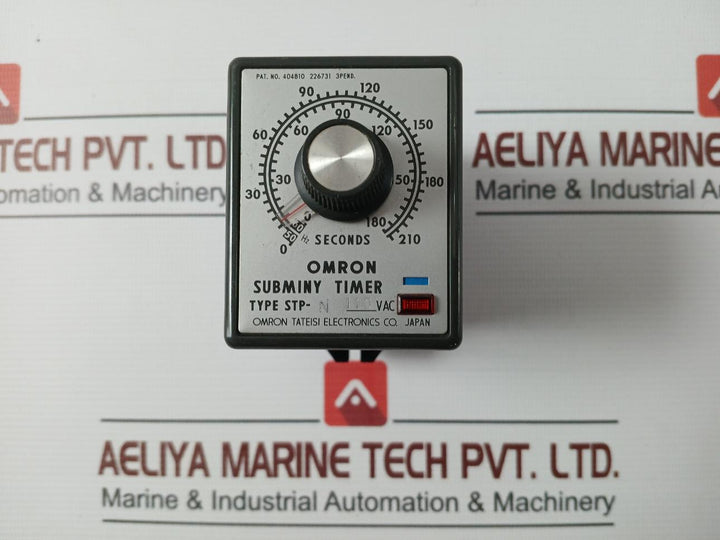 Omron Stp-n Subminy Timer 110Vac 0-210 Sec 50Hz 3A 220Vac 50/60Hz Stp-44A88L G