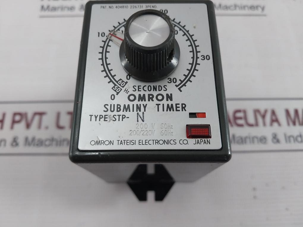 Omron Stp-n Subminy Timer 200/220V 50/60 Hz 0-36 Seconds 0-30 Sec