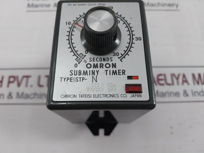 Omron Stp-n Subminy Timer 200/220V 50/60 Hz 0-36 Seconds 0-30 Sec