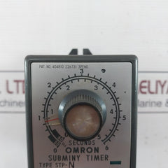 Omron Stp-n Subminy Timer 220Vac 50/60Hz 0 To 6 Seconds