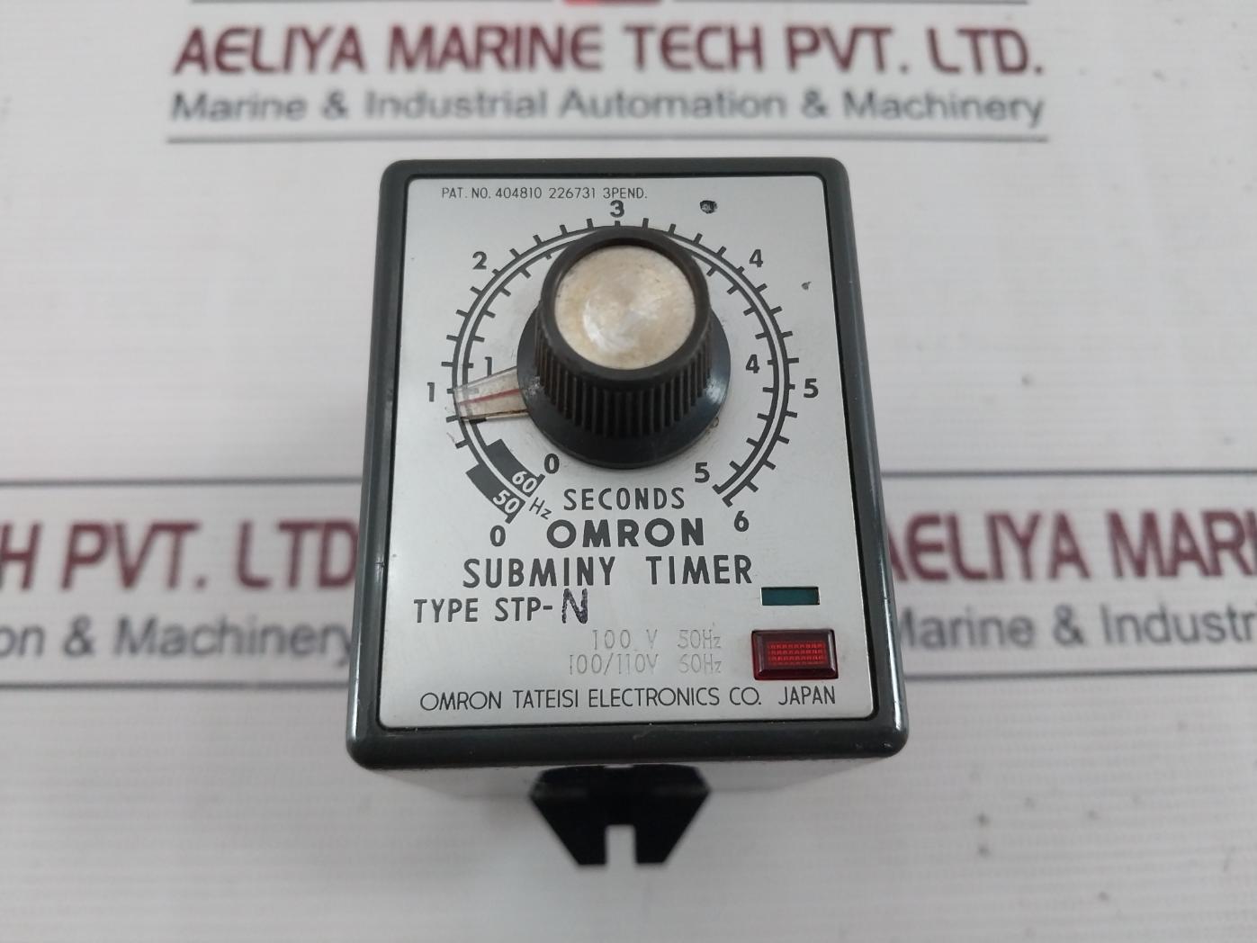 Omron Stp-n Subminy Timer 220Vac 50/60Hz 0 To 6 Seconds