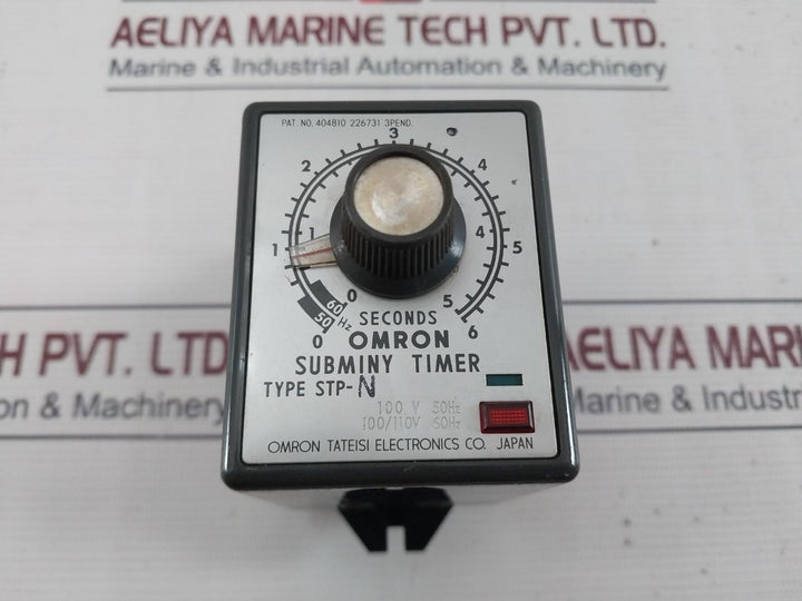 Omron Stp-n Subminy Timer 220Vac 50/60Hz 0 To 6 Seconds
