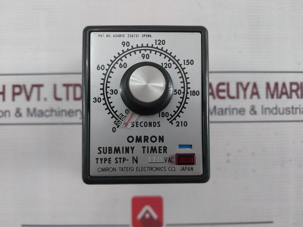 Omron Stp-n Subminy Timer Module 0-210 Seconds 0-180 Sec 220Vac 50/60Hz