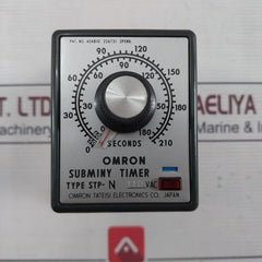 Omron Stp-n Subminy Timer Module 0-210 Seconds 0-180 Sec 220Vac 50/60Hz