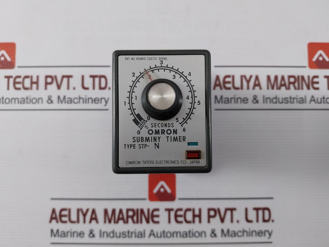 Omron Stp-n Timer Delay Relay 404810 226731 3Pend 220Vac 50/60 Hz