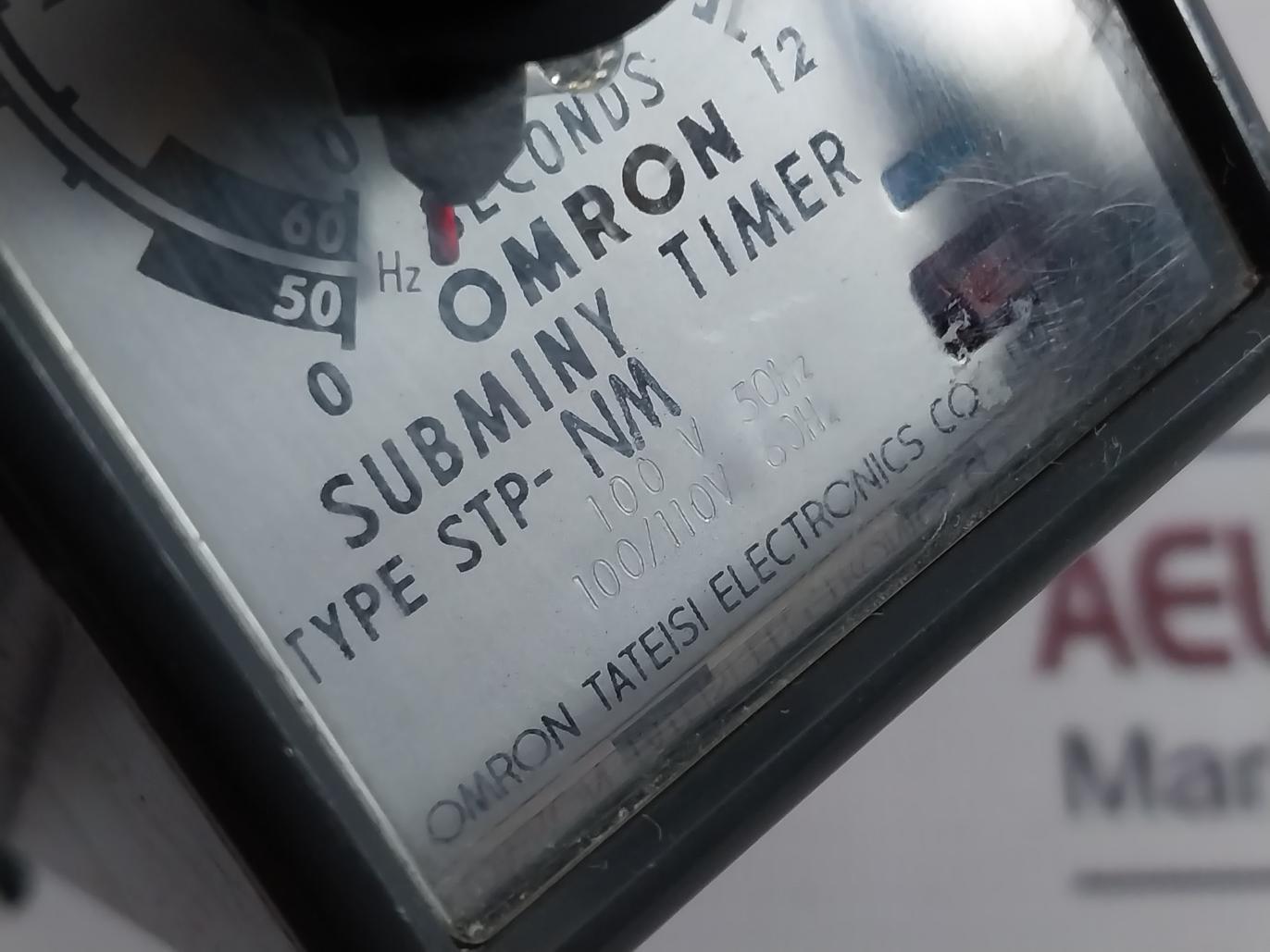 Omron Stp-nm Subminy Time Delay Relay Pat. No. 404810 226731 3Pend