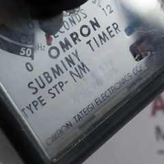 Omron Stp-nm Subminy Time Delay Relay Pat. No. 404810 226731 3Pend