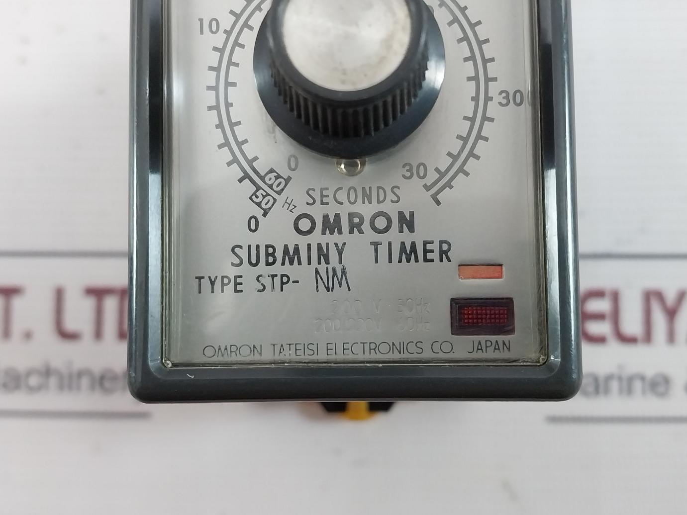 Omron Stp-nm Subminy Time Delay Relay With Base Pat. No. 404810 226731 3Pend