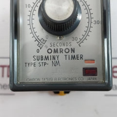 Omron Stp-nm Subminy Time Delay Relay With Base Pat. No. 404810 226731 3Pend