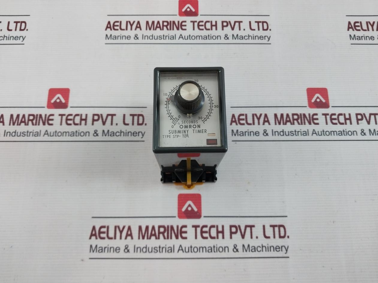 Omron Stp-nm Subminy Time Delay Relay With Base Pat. No. 404810 226731 3Pend
