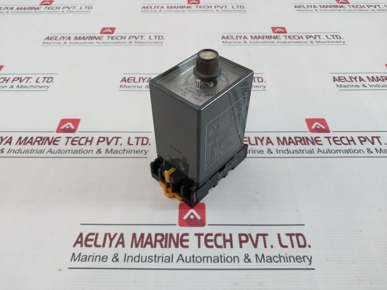 Omron Stp-nm Subminy Time Delay Relay With Base Pat. No. 404810 226731 3Pend