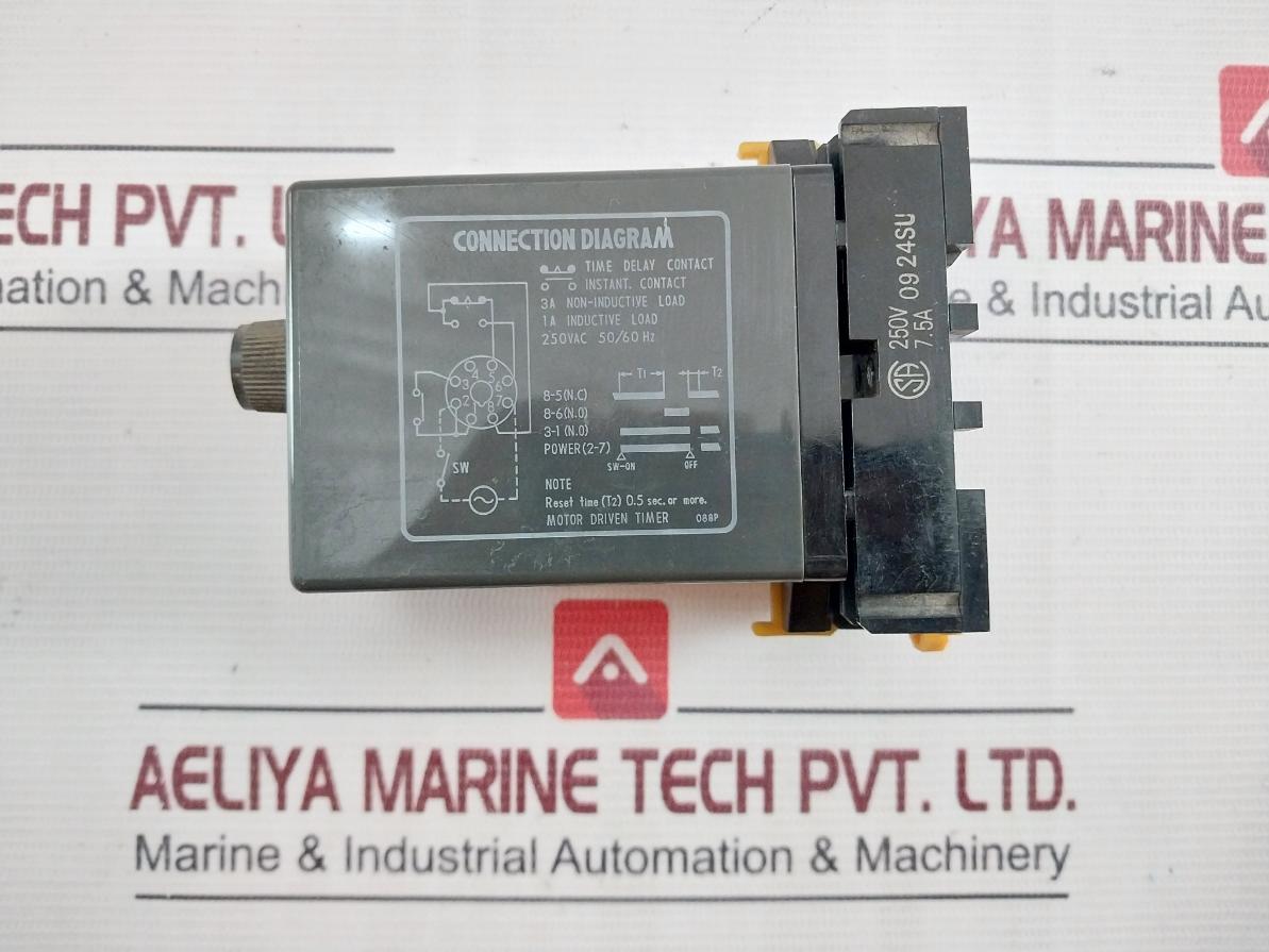 Omron Stp-nm Subminy Time Delay Relay With Base Pat. No. 404810 226731 3Pend