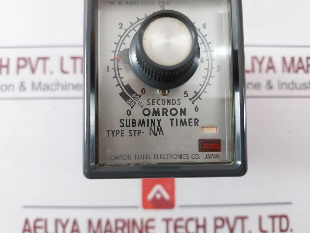 Omron Stp-nm Subminy Timer 0-6 Seconds 200/220V 250Vac 50/60Hz