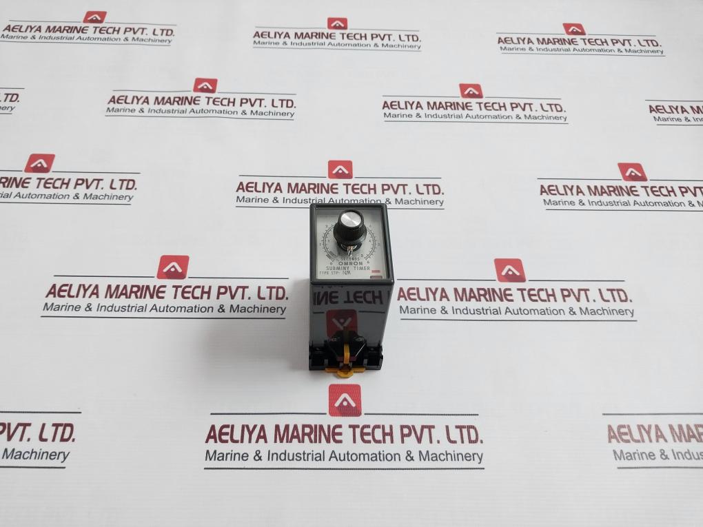 Omron Stp-nm Subminy Timer W/ Socket Base 8Pfa 0-5 Sec 60Hz 0-6Sec 50Hz 250Vac