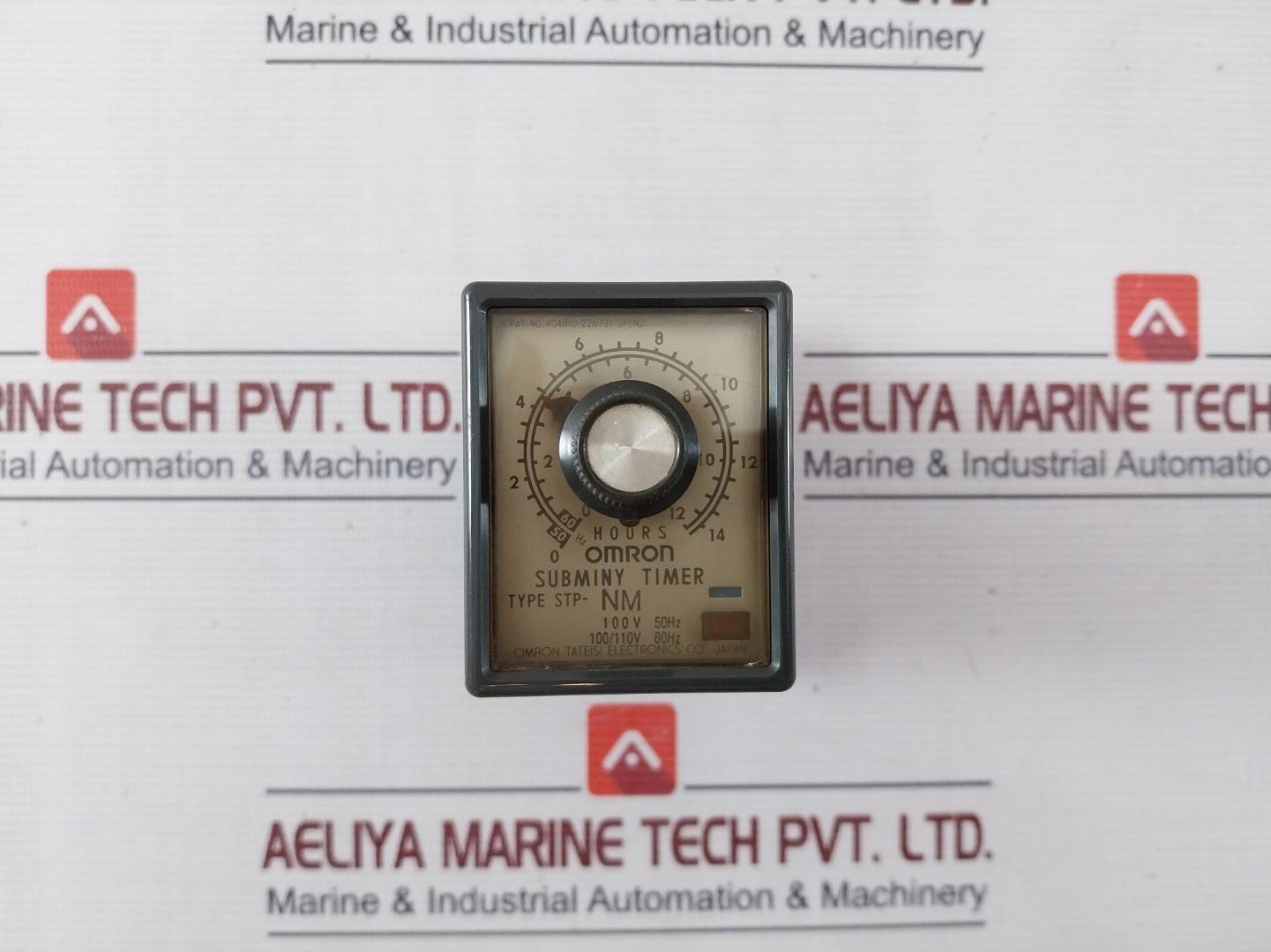 Omron Stp-nm Subminy Timer With Base 100/110V 60Hz 0.5Sec 8Pfa 0-12Hours