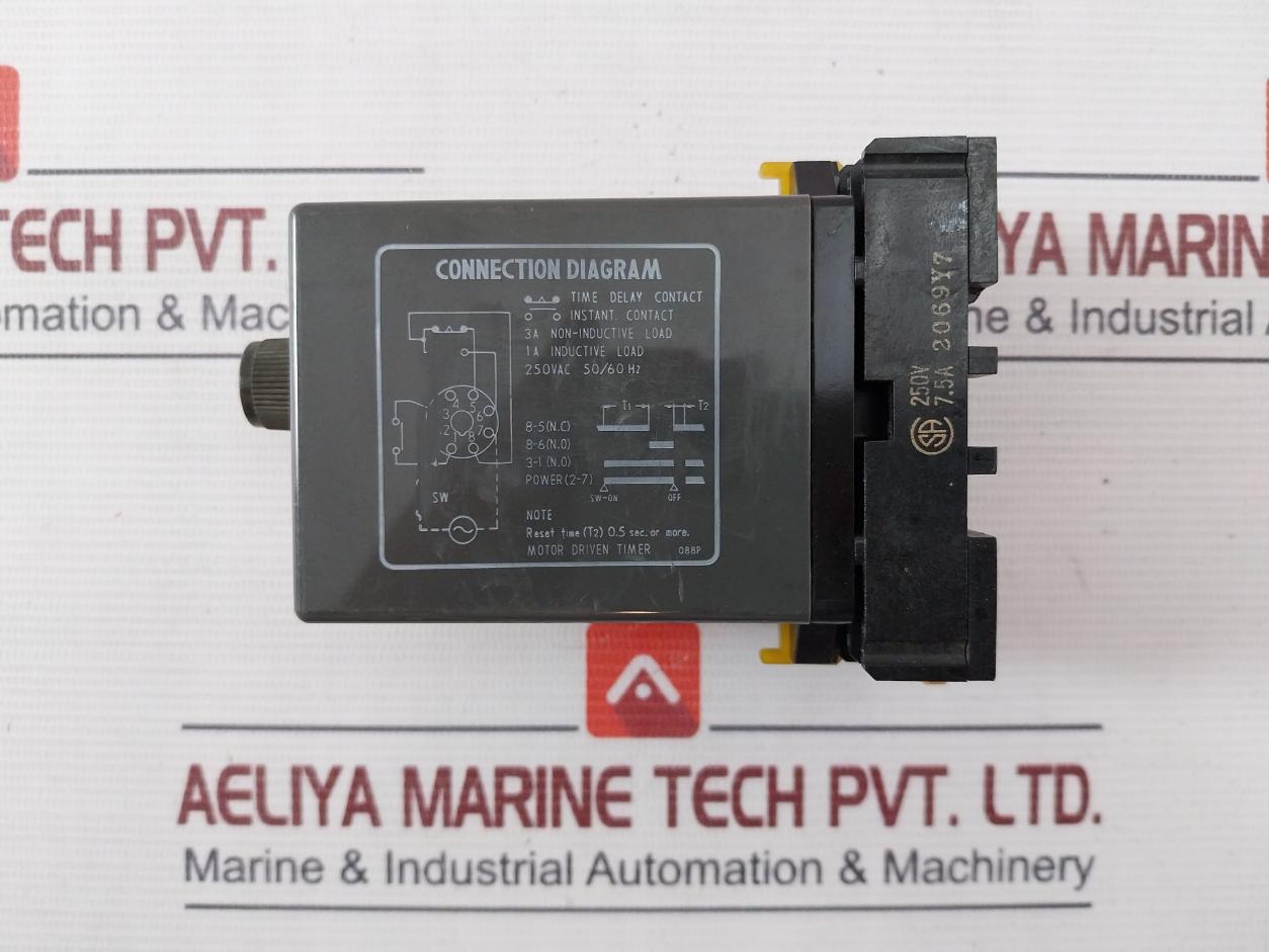 Omron Stp-nm Subminy Timer With Base 100/110V 60Hz 0.5Sec 8Pfa 0-12Hours