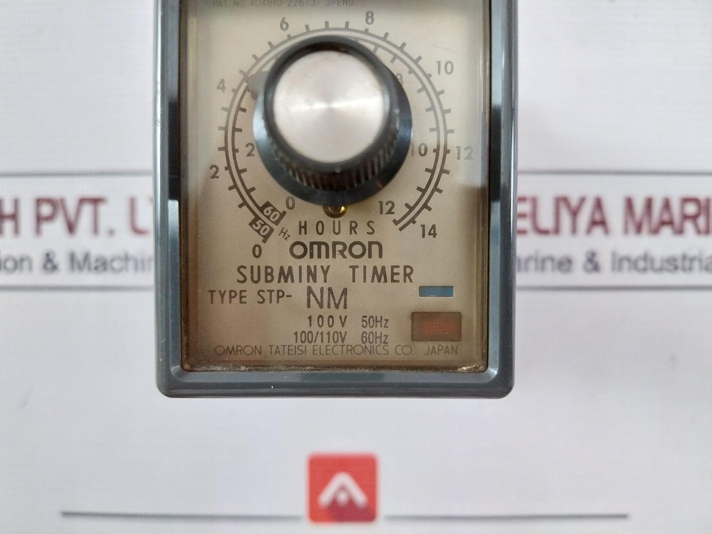 Omron Stp-nm Subminy Timer With Base 100/110V 60Hz 0.5Sec 8Pfa 0-12Hours