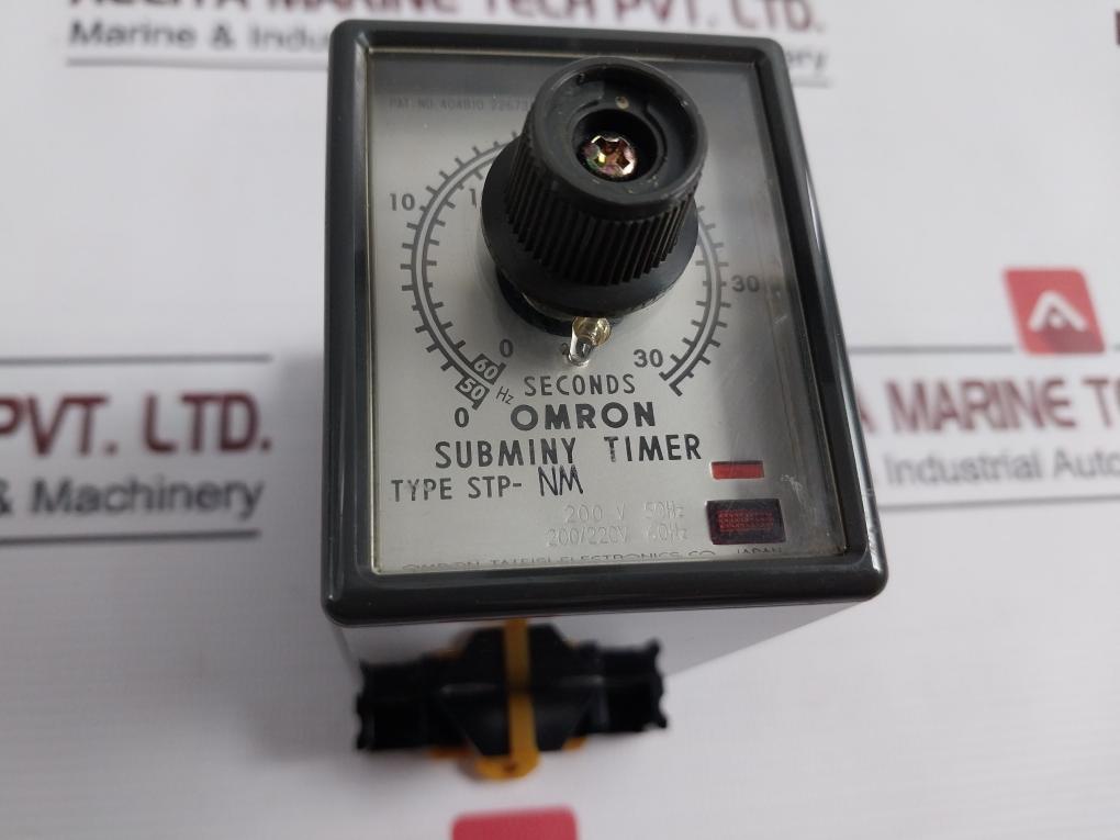 Omron Stp-nm Subminy Timer With Base 8Pfa 0-30/36Seconds 200V 50Hz 200/220V 60Hz