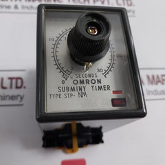 Omron Stp-nm Subminy Timer With Base 8Pfa 0-30/36Seconds 200V 50Hz 200/220V 60Hz