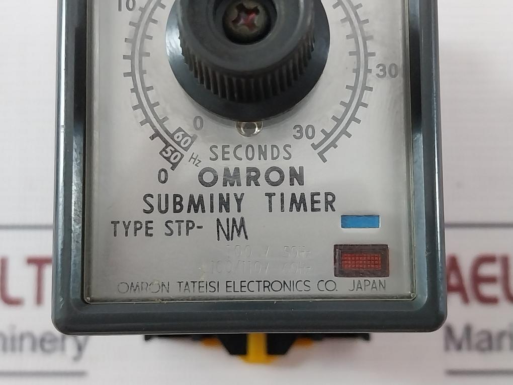 Omron Stp-nm Subminy Timer With Socket 8Pfa 0-30/36 Seconds 100/110V 50/60Hz