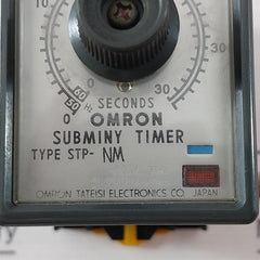 Omron Stp-nm Subminy Timer With Socket 8Pfa 0-30/36 Seconds 100/110V 50/60Hz