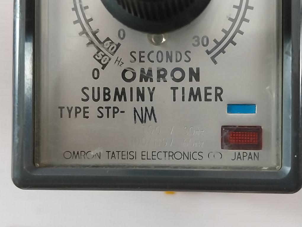 Omron Stp-nm Subminy Timer With Socket 8Pfa 0-30/36 Seconds 100/110V 50/60Hz