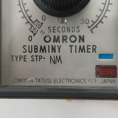 Omron Stp-nm Subminy Timer With Socket 8Pfa 0-30/36 Seconds 100/110V 50/60Hz