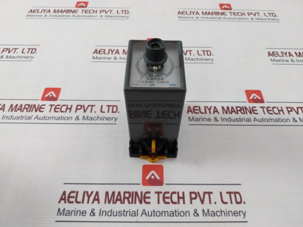 Omron Stp-nm Subminy Timer With Socket 8Pfa 0-30/36 Seconds 100/110V 50/60Hz