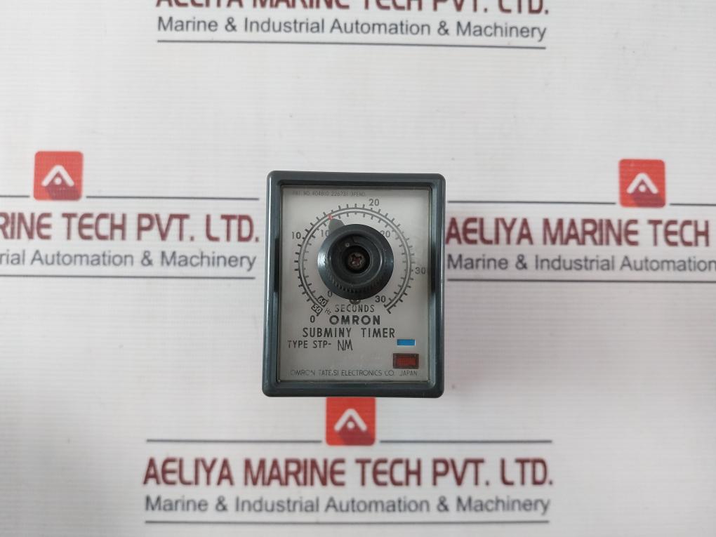 Omron Stp-nm Subminy Timer With Socket 8Pfa 0-30/36 Seconds 100/110V 50/60Hz