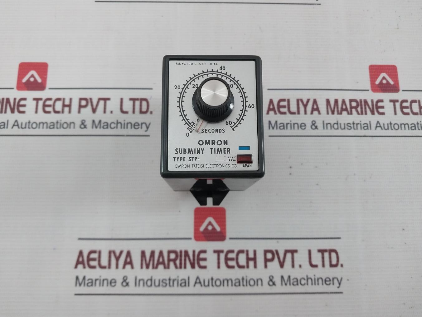 Omron Stp Subminy Timer 0-60/72 Seconds 110Vac 220Vac 50/60Hz